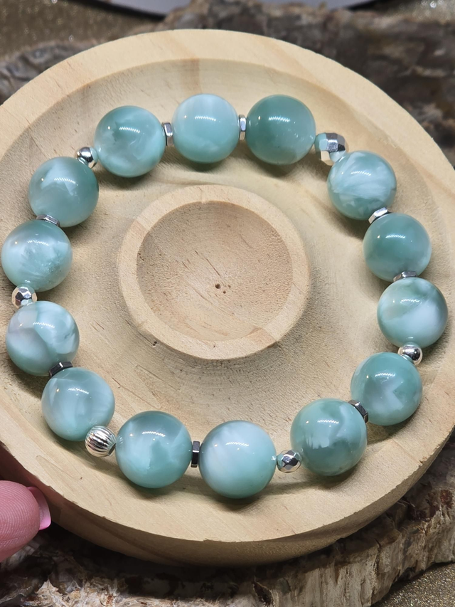 Bracelet Garniérite XL en 1,2 cm