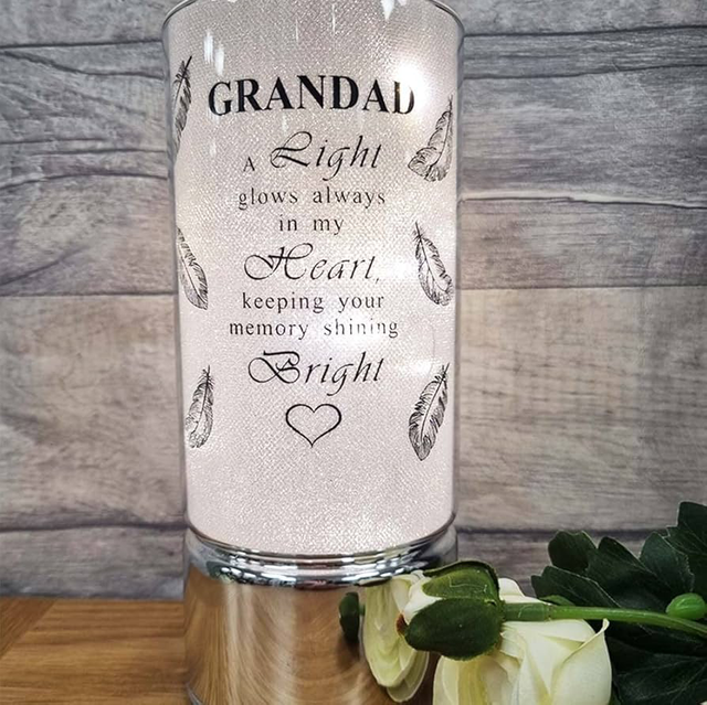 Memorial Light Tubes Ornament, Perfect for Garden and Graveside Grandad