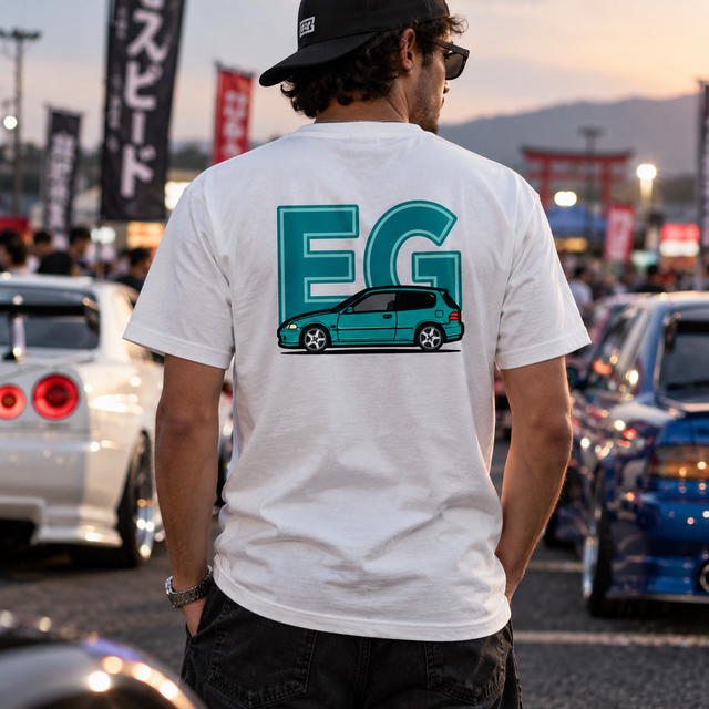 T-Shirt Civic EG6 - Vert