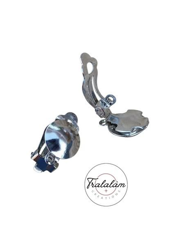 ✨Paire de CLIPS ARGENTES (à adapter sur modèle au choix)✨