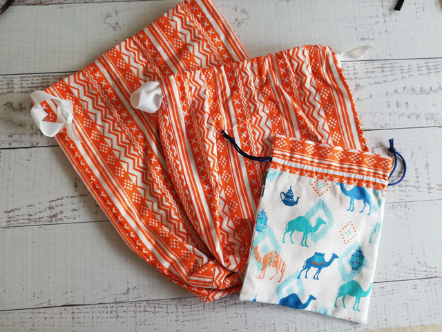 Drawstring Travel Bags - Set of 3