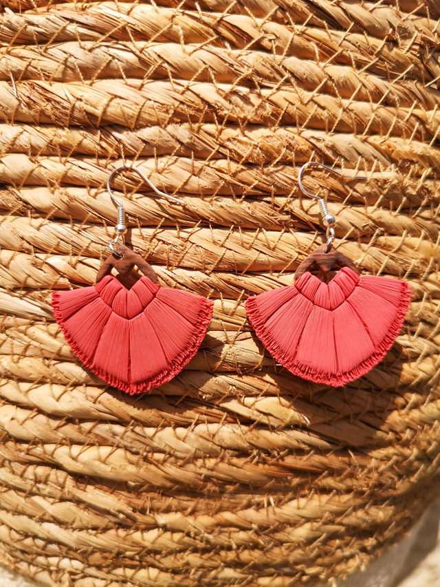 Collection Macramé Bohème - Boucles d&#039;oreilles Cannelle