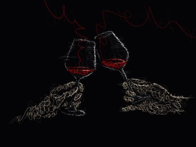 Deux verres à vin (limité à 30 exemplaires)