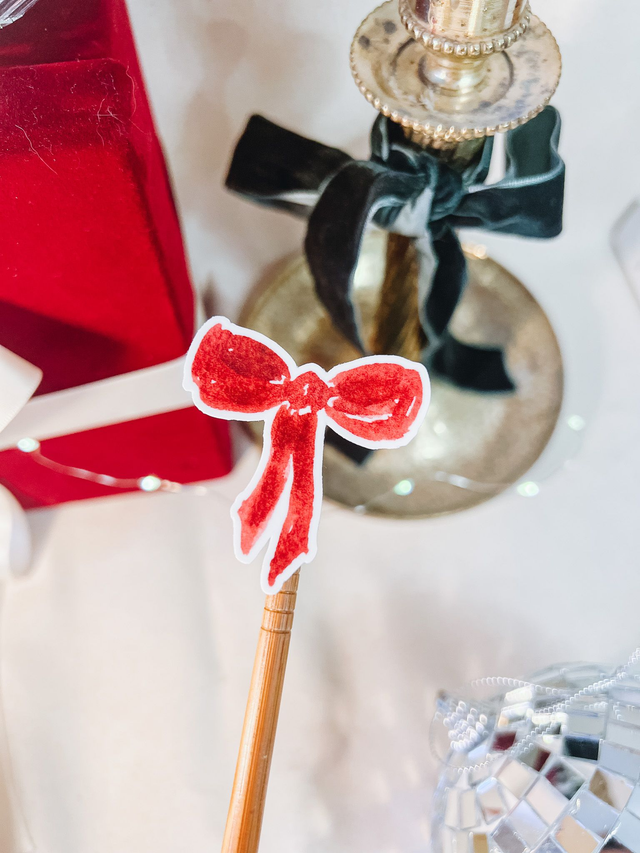 Sticker Noeud bordeaux