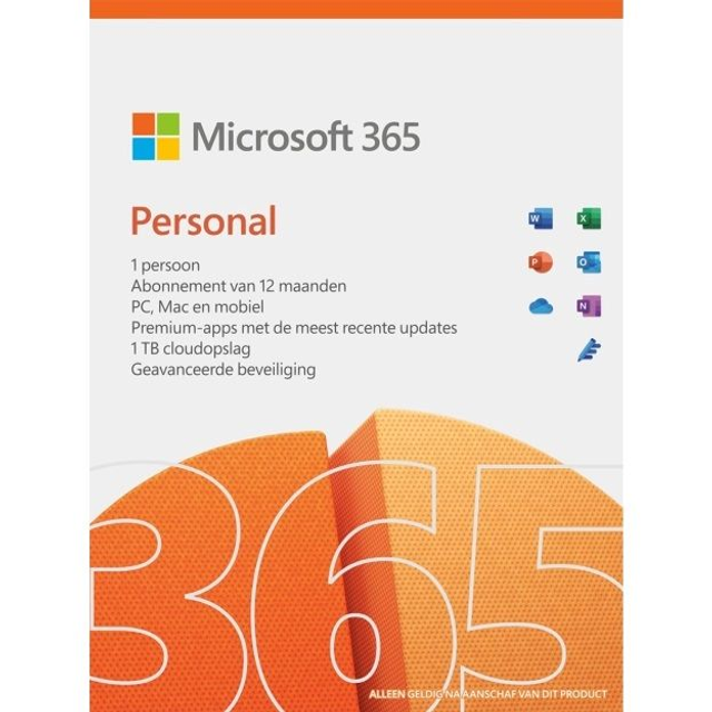 Microsoft 365 voor Personal - 1 jaar