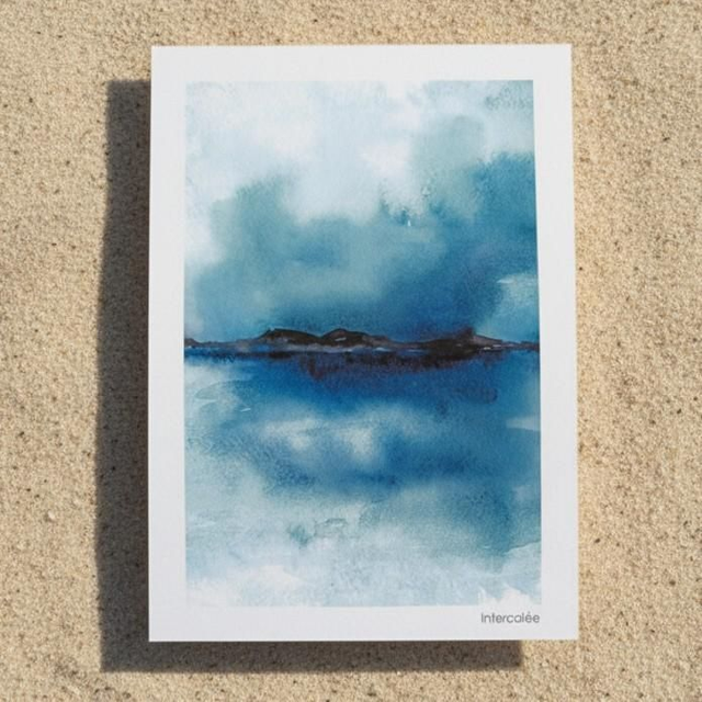 Aquarelle medium - Crepuscule VERT - reproduction