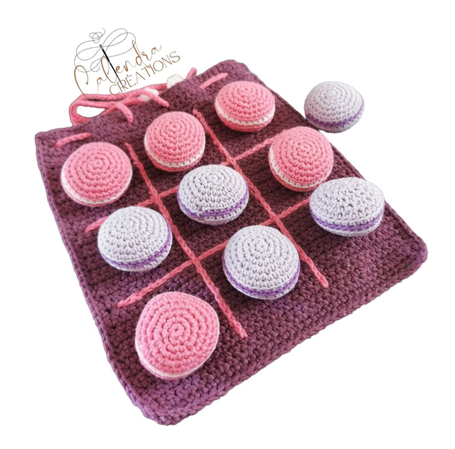 Jeu du &quot;Morpion&quot; macarons