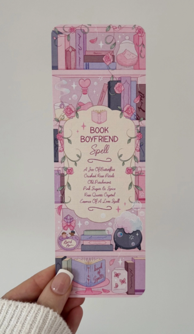 Book Boyfriend Spell Bookmark