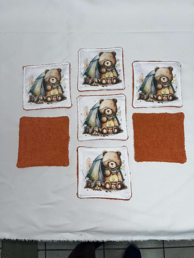 Lot de 7 lingettes 