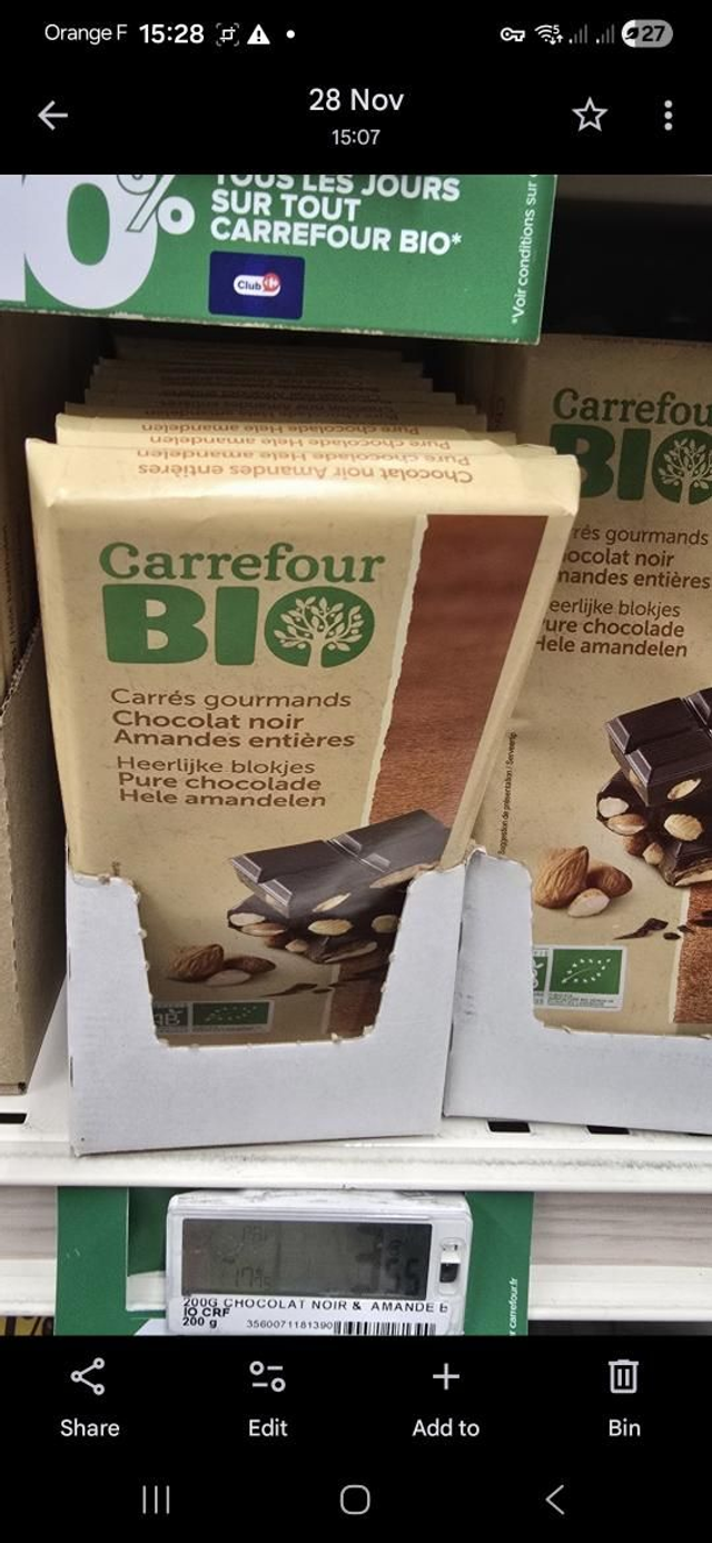 Z Human Black Nutty Chocolate Bar