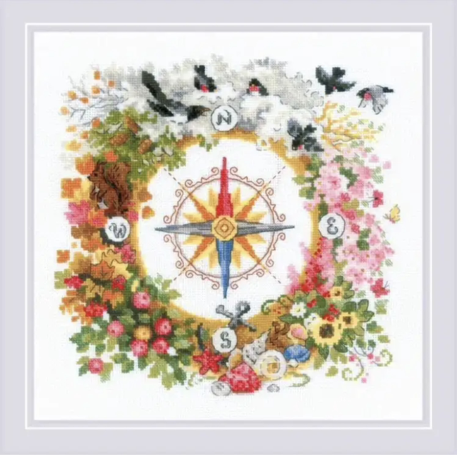 RIOLIS Compass Counted Cross Stitch Kit
