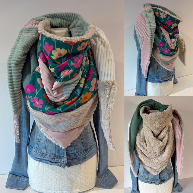 Maxi Chèche Double Patchwork 293