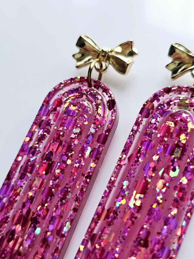 ARTY rose multi paillettes