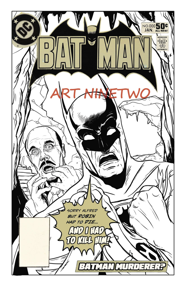 Batman - Retro style comic cover
