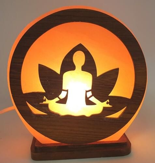 Lampe de Sel "Yoga Méditation"