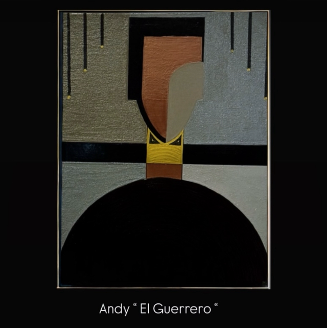 Andy. 65x55 tecnica mixta. Cemento arena sobre lienzo