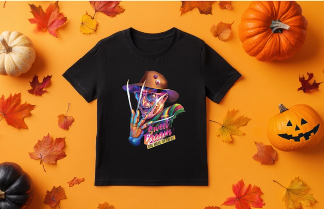 Friday 13th Horror T-shirt Freddy Jason Film Movie Chinese Japanese Retro Hippy dtf printed T-shirt (HA9)