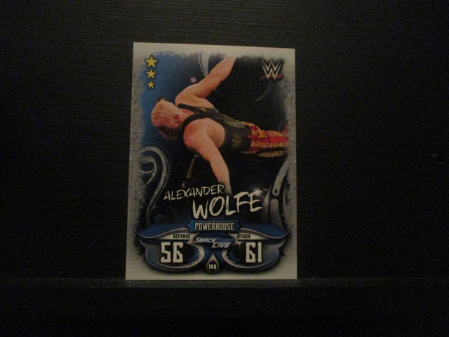 Alexander Wolfe - Smackdown Live Slam Attax Live Original Trading Card #148