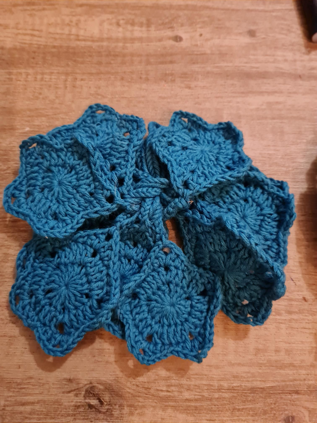 Guirlande étoiles crochetées 