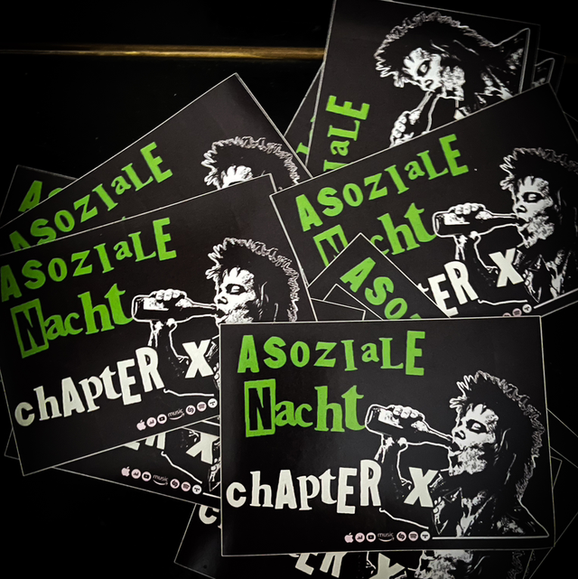 Asoziale Nacht Sticker (5er Set)