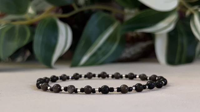 Bracelet | Obsidienne Argentée - Royal 1