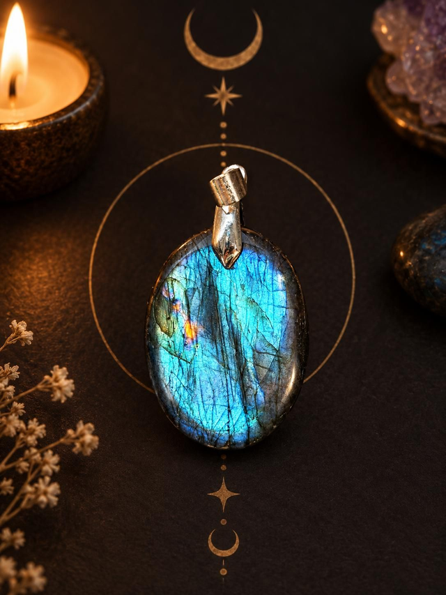 Pendentif labradorite