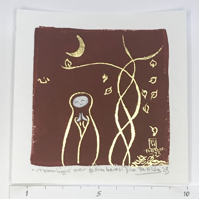 Jizo - Moonlight over falling leaves 