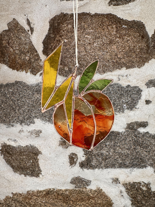 Vitrail Petite Pêche coquine fait main ✨