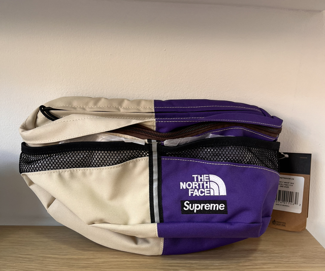 Supreme X The Northface Pouch White Purple - NEW
