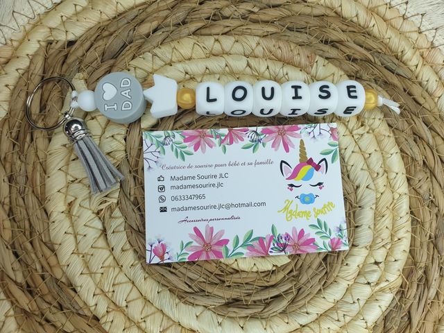 Porte Clés 1 branche I Love DAD 