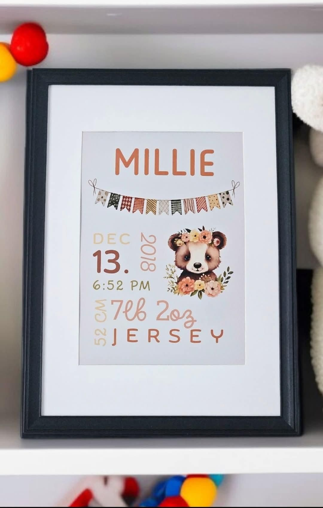 ✨ Bright Beginnings – Bear (Peach)🧸