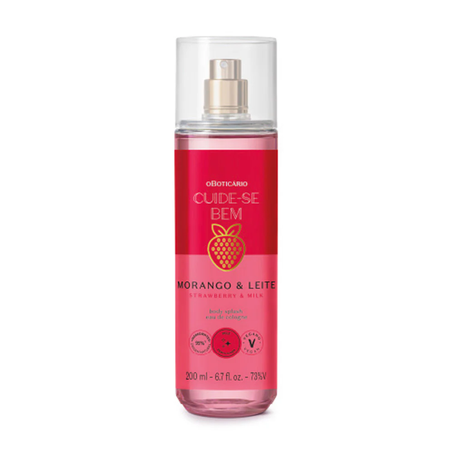 Strawberry & Milk Body Splash 200ml Cuide-se Bem
