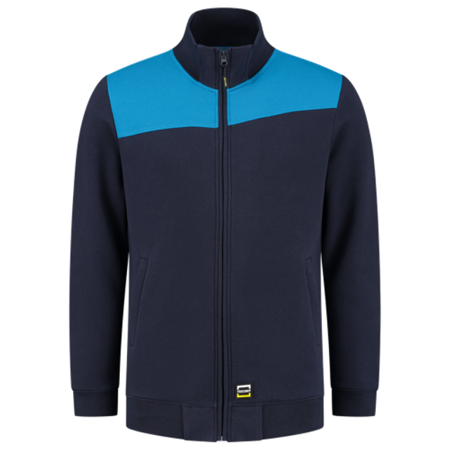 Sweatvest bicolor naden