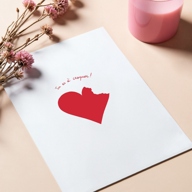 "Tu es à croquer !" Carte postale