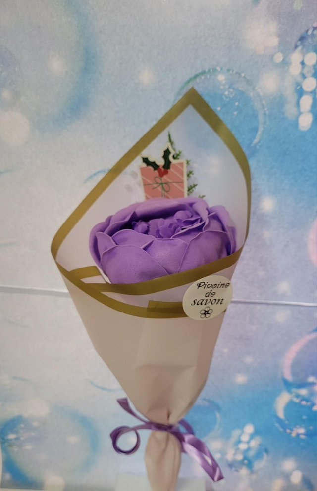 Pivoine de savon violette 