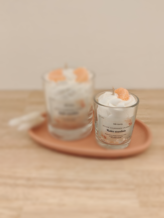 Bougie gourmande : Rubis écarlate