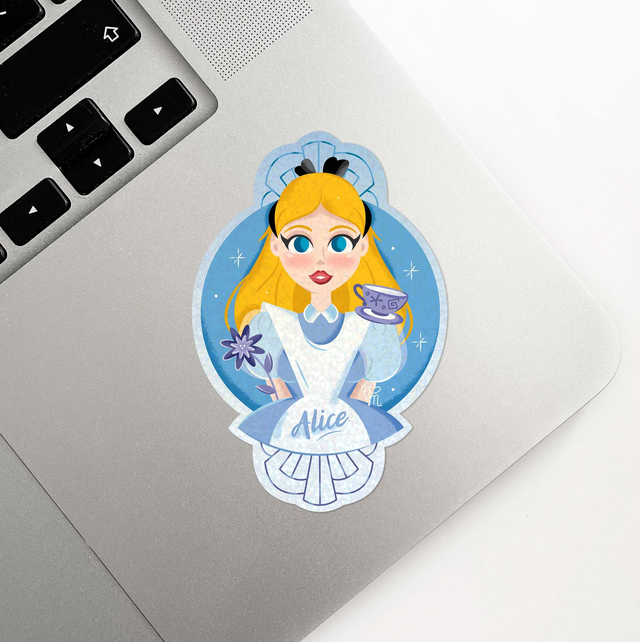 Sticker holographique Girl Power | 03 Alice