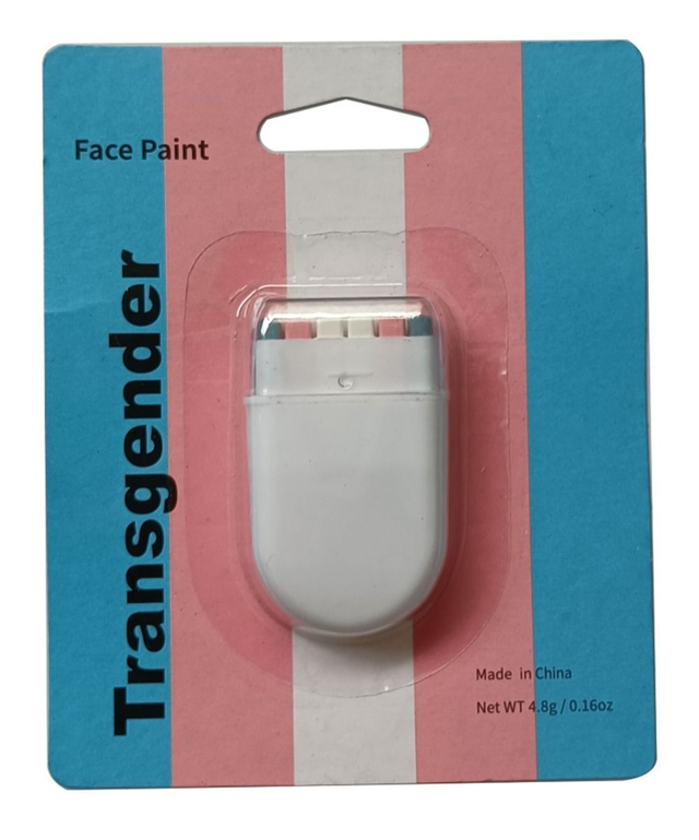 Transgender Stripes Face Paint