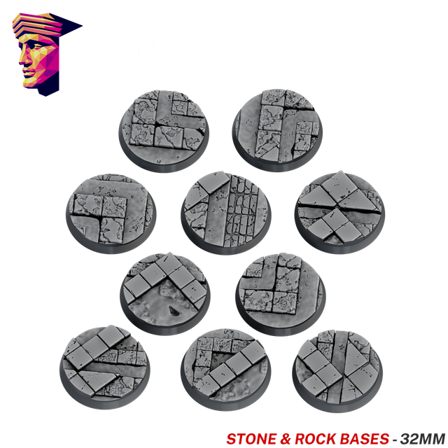Stone &amp; Rock Scenic Bases – 32mm