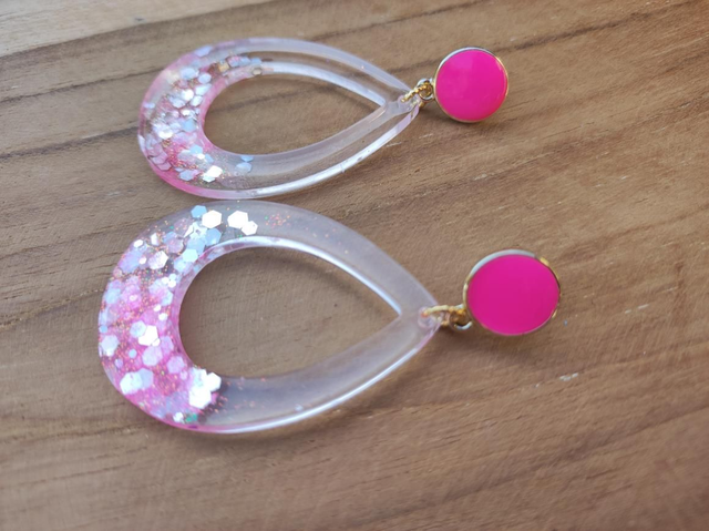 Boucles D&#039;oreilles &#039;Octobre Rose&#039;