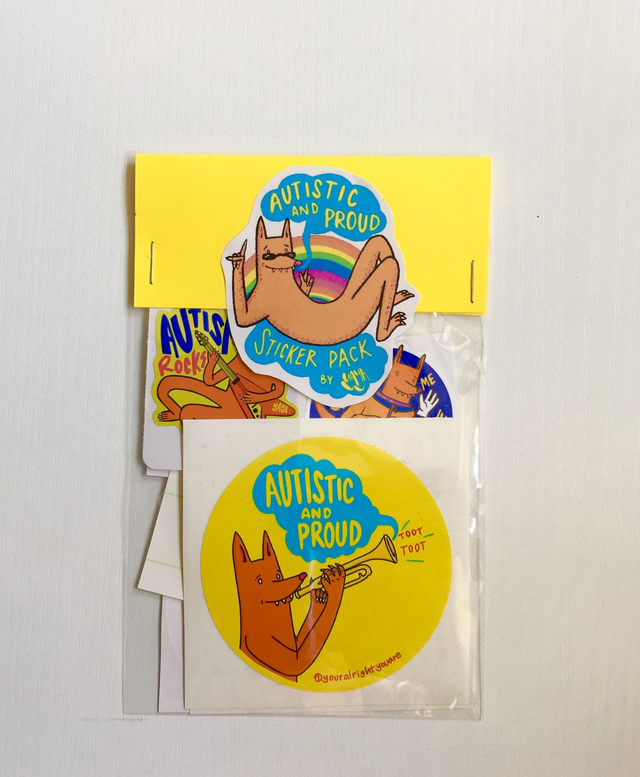 Autistic and Proud sticker pack