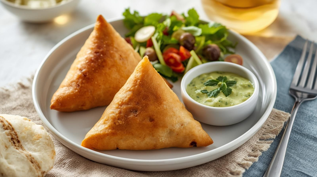 Vegetable Samosa - filled with authentic Indian spices