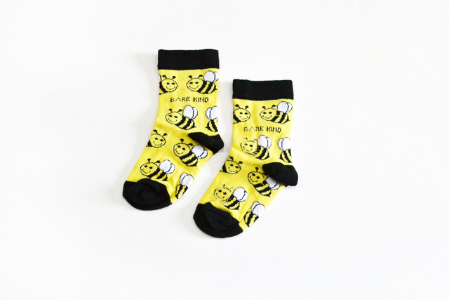'Save the Bees' Bamboo Socks, Bare Kind - kids