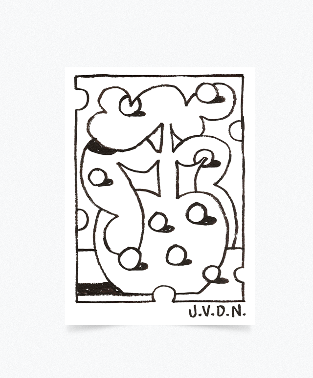 Dessin Flower 6 by JVDN