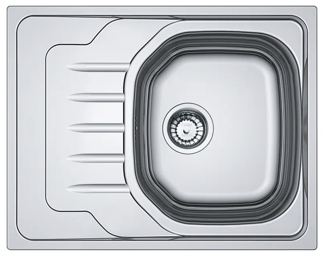 Franke Onda OLN 611-63 - 101.0613.108 Edelstahlspüle Ungebürstet 63x50cm