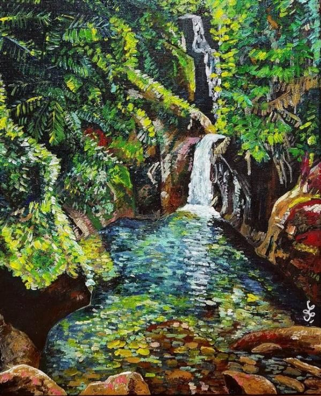 Journée à la cascade