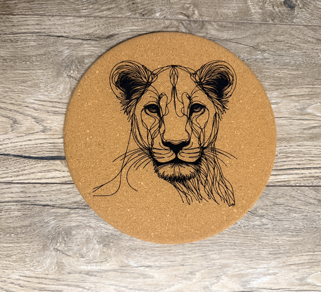 Dessous de table en liège – Gravure laser & design unique