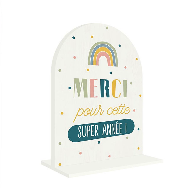 PLAQUE À POSER - MERCI POUR CETTE SUPER ANNÉE -