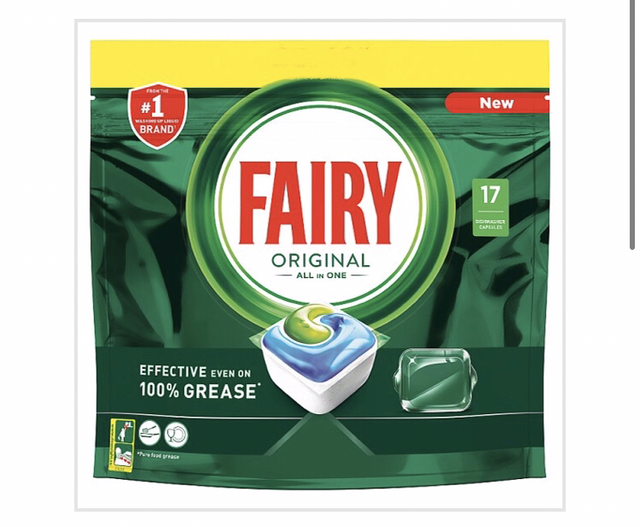 Fairy Original All In One Dishwasher Tablets, 17 Tablets