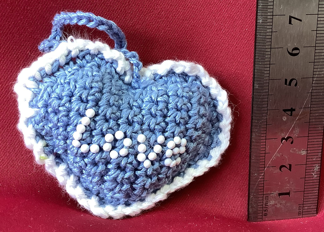 Porte clé &quot;Message du Coeur&quot;